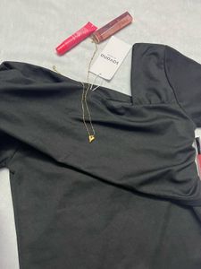 Chic Black Off-Shoulder Top