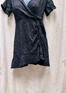 I. Cute Black Wrap Dress