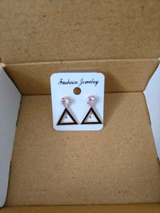 Triangle Statement Earrings New With Tags
