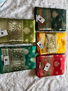 Elegant Yellow Silk Saree😻