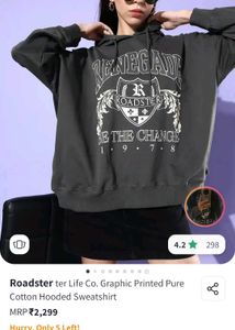 Roadster Graphic Print Hoodie