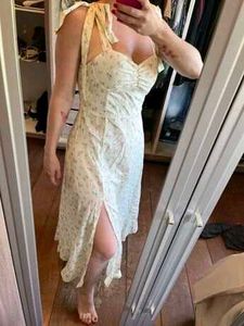 Brand New (Urbanic) Yellow A-line Floral Dress