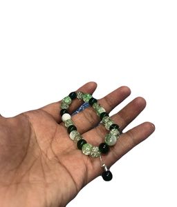 green Beaded Bracelet