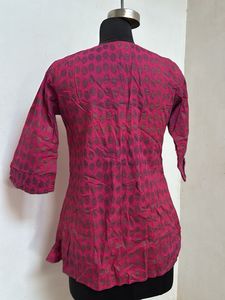 Stylish Pink Short Kurti