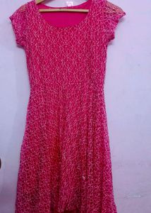 Pink Lace Party Dress. Offer Price