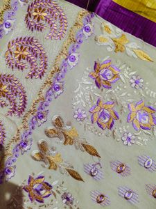 Elegant Embroidered Saree
