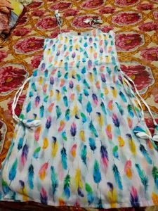 Feather Print Dress