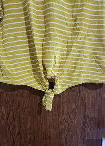 Mustard Yellow Stripes Tee