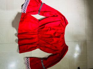 Red Off-the-Shoulder Top
