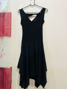 Asymmetrical Black Dress