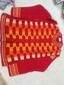Red Patterned Sweater