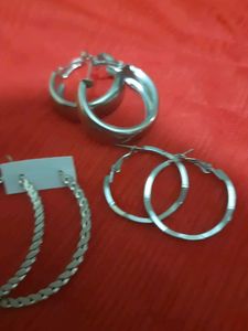 Earrings - Silver Tone