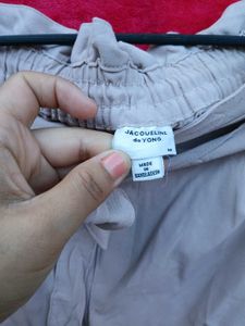 Korean Belted Beige Pants