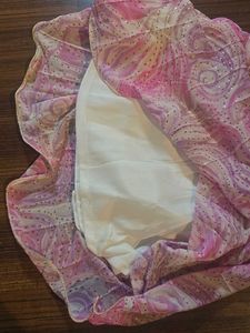 Pink Swirl Butterfly Blouse With Legging