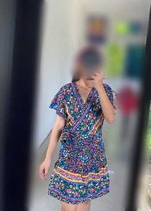 Floral Print Wrap Dress