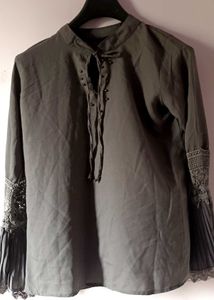 Lace Embroidery Formal Top