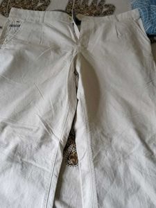 White Denim Pant