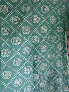 Teal Patterned Kurti Dress
