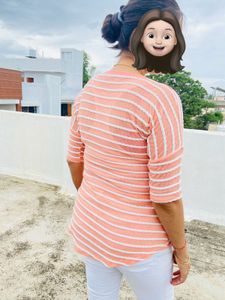 Orange Opaque Transparent Top
