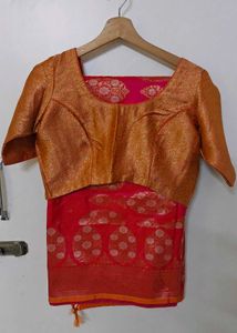 Silk Banarasi Pink Saree