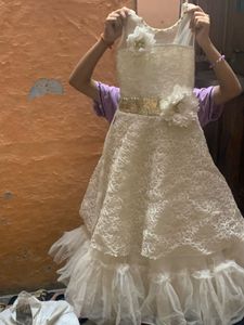 Elegant Ivory Lace Dress