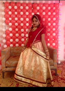 Golden Stitched Lehnga