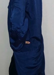 saree type top Blue Dress