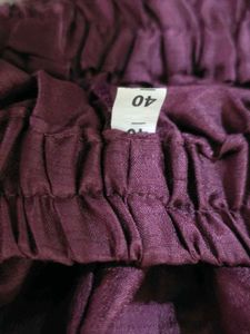 Mauve Kurta Set Cotton Silk
