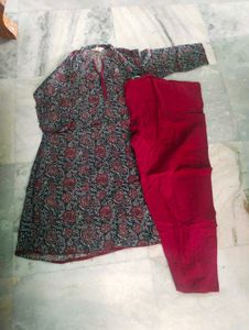 Kurta Set(maroon)