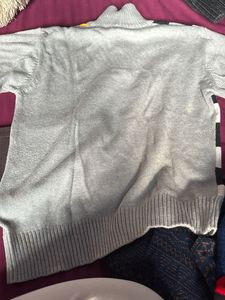 Checkered Knit Pullover