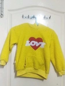 Boys Yellow Sweatshirt Age 6-8 Years
