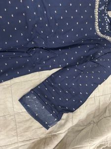 W Elegant Blue Kurta