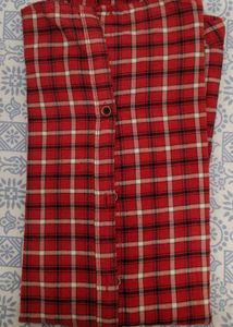 Red &amp; White Plaid Shirt
