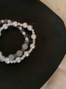 Pearl And Crystal Stones Bracelets