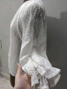 Korean sheer blouse 🎀🌸