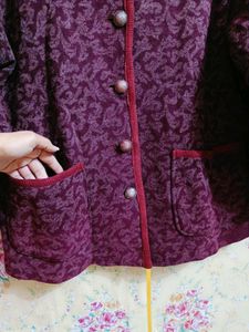 🇳🇿💫 🎀 Elegant Burgundy Coat