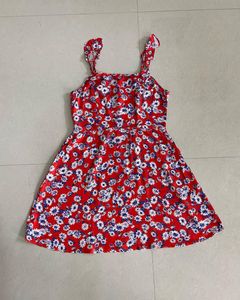 FOREVER 21 Coral Printed A-Line Dress