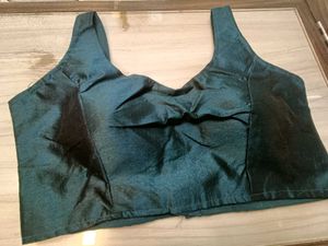 Blue Sleeveless Bollywood Blouse