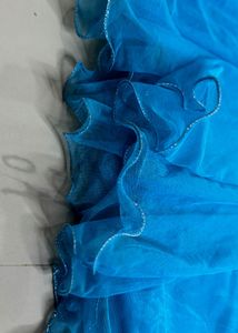 Blue Embellished Party Dress