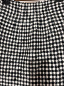 Gingham Ruffle Hem Skirt