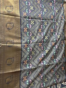 Banarasi Blue Saree With Zari Work