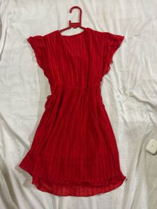 Red Ruffle Dress