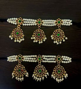 Festive Elegance Traditional Indian Jewelry Set