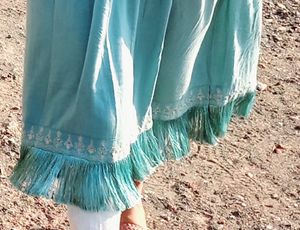 Sky Blue Embroidery Designer Dress