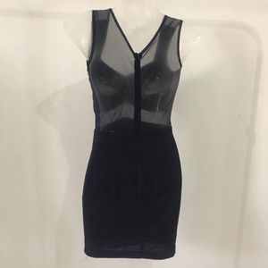 Little Navy Blue Dress with Pearl Detail