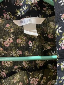 Floral Sheer Button Up