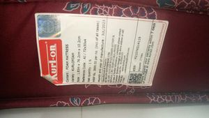 Kurl On Red Floral Single Mattress