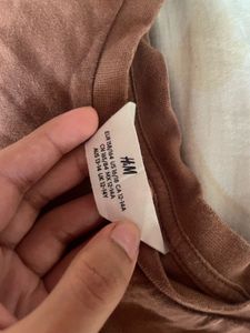 Brown Graphic Print Tee