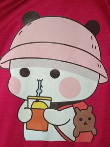 Bubble Tea Buddy Oversized T-Shirt – Hot Pink💗