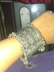 Boho Silver Cuff Bracelet